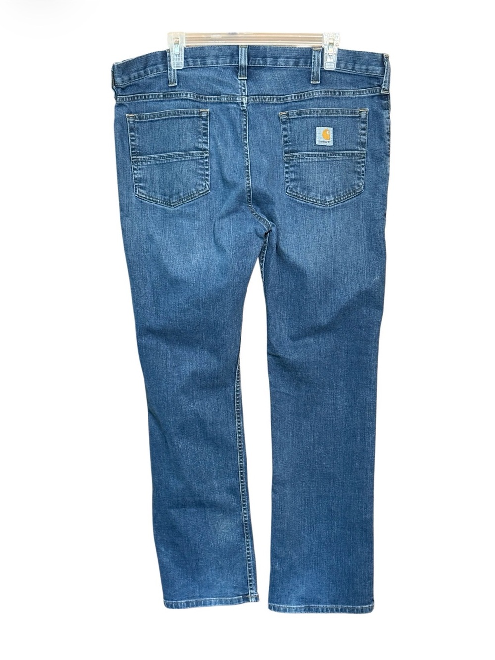 Carhartt Relaxed Fit Jeans 38x30 Men’s Straight Leg Blue Denim Pants - Picture 2 of 2